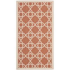 COURTYARD, TERRACOTTA / BEIGE, 2' X 3'-7", Area Rug, CY6032-241-2