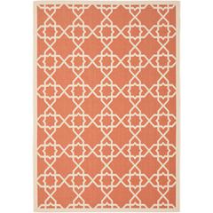 COURTYARD, TERRACOTTA / BEIGE, 4' X 5'-7", Area Rug, CY6032-241-4