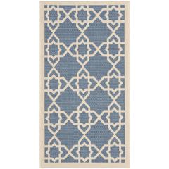 COURTYARD, BLUE / BEIGE, 2' X 3'-7", Area Rug, CY6032-243-2