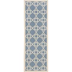 COURTYARD, BLUE / BEIGE, 2'-3" X 10', Area Rug, CY6032-243-210