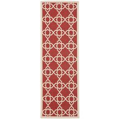 COURTYARD, RED / BEIGE, 2'-3" X 10', Area Rug, CY6032-248-210