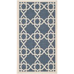 COURTYARD, NAVY / BEIGE, 2' X 3'-7", Area Rug, CY6032-268-2