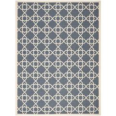 COURTYARD, NAVY / BEIGE, 8' X 11', Area Rug, CY6032-268-8