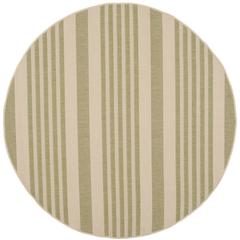 COURTYARD, BEIGE / SWEET PEA, 5'-3" X 5'-3" Round, Area Rug
