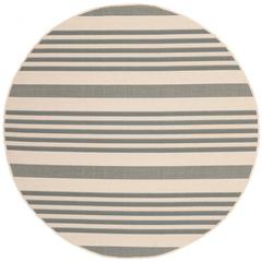 COURTYARD, GREY / BONE, 4' X 4' Round, Area Rug, CY6062-236-4R