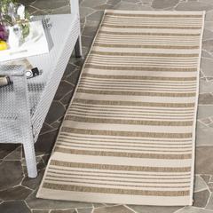 COURTYARD, BROWN / BONE, 2'-3" X 10', Area Rug, CY6062-242-210