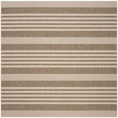 COURTYARD, BROWN / BONE, 7'-10" X 7'-10" Square, Area Rug, CY6062-242-8SQ