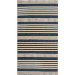 COURTYARD, NAVY / BEIGE, 2' X 3'-7", Area Rug, CY6062-268-2