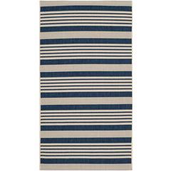 COURTYARD, NAVY / BEIGE, 2'-7" X 5', Area Rug, CY6062-268-3