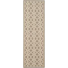 COURTYARD, MOCHA / BEIGE, 2'-7" X 8'-2", Area Rug