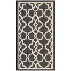 COURTYARD, BLACK / BEIGE, 2' X 3'-7", Area Rug, CY6071-266-2