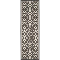COURTYARD, BLACK / BEIGE, 2'-7" X 8'-2", Area Rug, CY6071-266-38