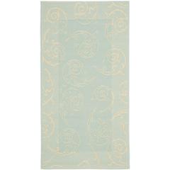 COURTYARD, AQUA / CREAM, 2'-7" X 5', Area Rug, CY6108-25-3