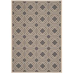 COURTYARD, ANTHRACITE / BEIGE, 4' X 5'-7", Area Rug, CY6112-246-4