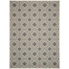 COURTYARD, ANTHRACITE / BEIGE, 8' X 11', Area Rug, CY6112-246-8