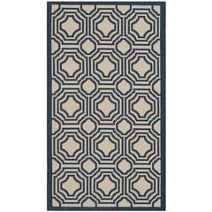 COURTYARD, BEIGE / NAVY, 2' X 3'-7", Area Rug, CY6112-258-2