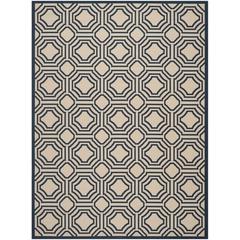 COURTYARD, BEIGE / NAVY, 8' X 11', Area Rug, CY6112-258-8