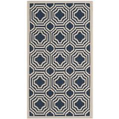 COURTYARD, NAVY / BEIGE, 2' X 3'-7", Area Rug, CY6112-268-2