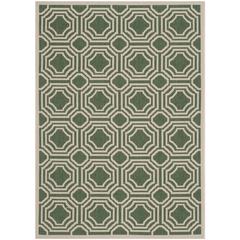 COURTYARD, DARK GREEN / BEIGE, 4' X 5'-7", Area Rug, CY6112-332-4