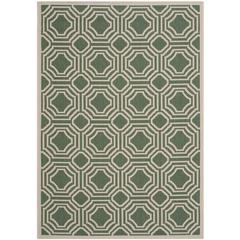 COURTYARD, DARK GREEN / BEIGE, 5'-3" X 7'-7", Area Rug, CY6112-332-5
