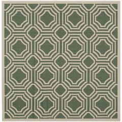 COURTYARD, DARK GREEN / BEIGE, 5'-3" X 5'-3" Square, Area Rug, CY6112-332-5SQ