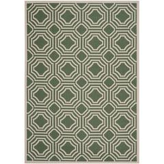 COURTYARD, DARK GREEN / BEIGE, 6'-7" X 9'-6", Area Rug, CY6112-332-6