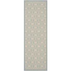 COURTYARD, BEIGE / AQUA, 2'-3" X 6'-7", Area Rug, CY6114-213-27