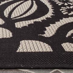 COURTYARD, BEIGE / BLACK, 9' X 12', Area Rug, CY6139-256-9