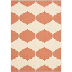 COURTYARD, BEIGE / TERRACOTTA, 4' X 5'-7", Area Rug, CY6162-231-4