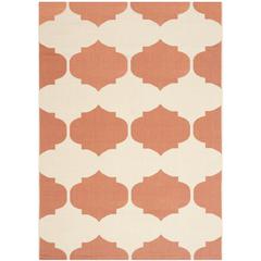 COURTYARD, BEIGE / TERRACOTTA, 5'-3" X 7'-7", Area Rug, CY6162-231-5