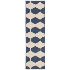 COURTYARD, BEIGE / NAVY, 2'-3" X 12', Area Rug, CY6162-258-212