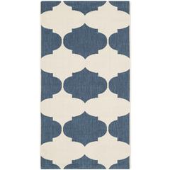 COURTYARD, BEIGE / NAVY, 2' X 3'-7", Area Rug, CY6162-258-2