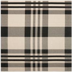 COURTYARD, BLACK / BONE, 6'-7" X 6'-7" Square, Area Rug, CY6201-216-7SQ