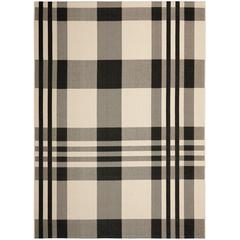COURTYARD, BLACK / BONE, 8' X 11', Area Rug, CY6201-216-8