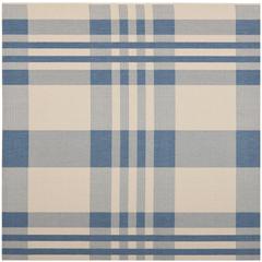 COURTYARD, BEIGE / BLUE, 6'-7" X 6'-7" Square, Area Rug, CY6201-233-7SQ