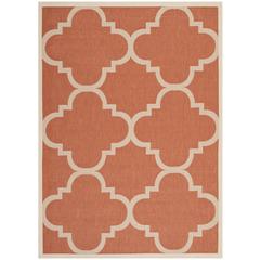 COURTYARD, TERRACOTTA, 4' X 5'-7", Area Rug