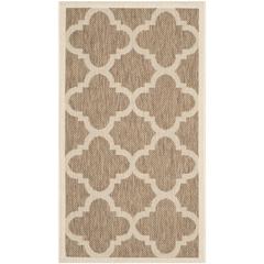 COURTYARD, BROWN, 2' X 3'-7", Area Rug