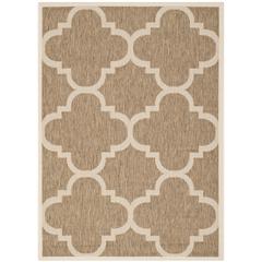 COURTYARD, BROWN, 4' X 5'-7", Area Rug