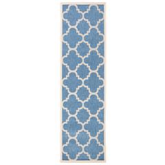 COURTYARD, BLUE / BEIGE, 2' X 3'-7", Area Rug, CY6243-243-2