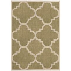 COURTYARD, GREEN / BEIGE, 4' X 5'-7", Area Rug, CY6243-244-4