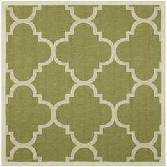 COURTYARD, GREEN / BEIGE, 4' X 4' Square, Area Rug, CY6243-244-4SQ