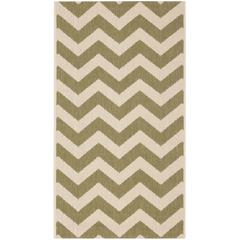 COURTYARD, GREEN / BEIGE, 2' X 3'-7", Area Rug, CY6244-244-2