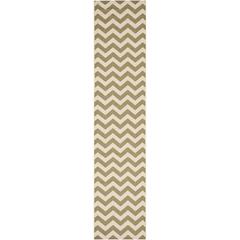 COURTYARD, GREEN / BEIGE, 2'-3" X 10', Area Rug, CY6244-244-210