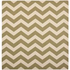 COURTYARD, GREEN / BEIGE, 6'-7" X 6'-7" Square, Area Rug, CY6244-244-7SQ