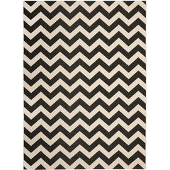 COURTYARD, BLACK / BEIGE, 8' X 11', Area Rug, CY6244-256-8