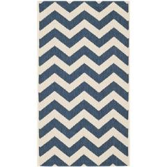 COURTYARD, NAVY / BEIGE, 2' X 3'-7", Area Rug, CY6244-268-2