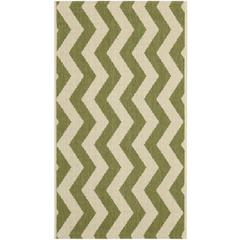 COURTYARD, GREEN / BEIGE, 2' X 3'-7", Area Rug, CY6245-244-2
