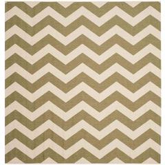 COURTYARD, GREEN / BEIGE, 6'-7" X 6'-7" Square, Area Rug, CY6245-244-7SQ