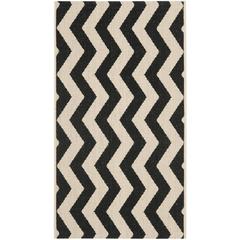 COURTYARD, BLACK / BEIGE, 2' X 3'-7", Area Rug, CY6245-256-2