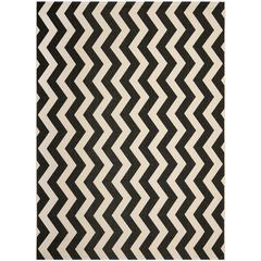 COURTYARD, BLACK / BEIGE, 8' X 11', Area Rug, CY6245-256-8